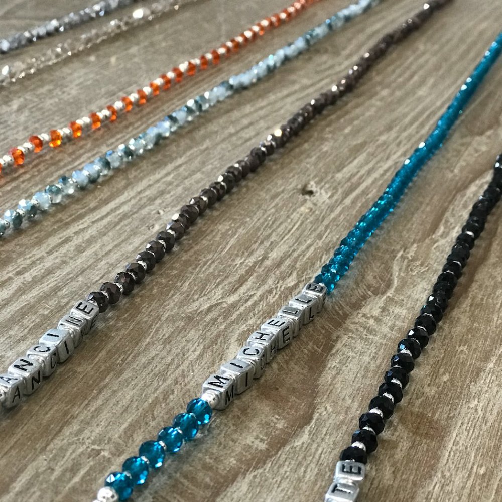 Face Mask Holder Bead Necklace Lanyard Personalize